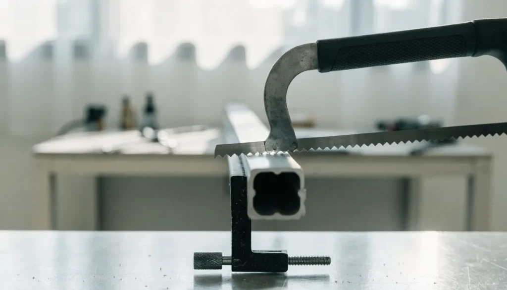 Aluminium zagen: zo zaag je profiel en buis strak met een ijzerzaag